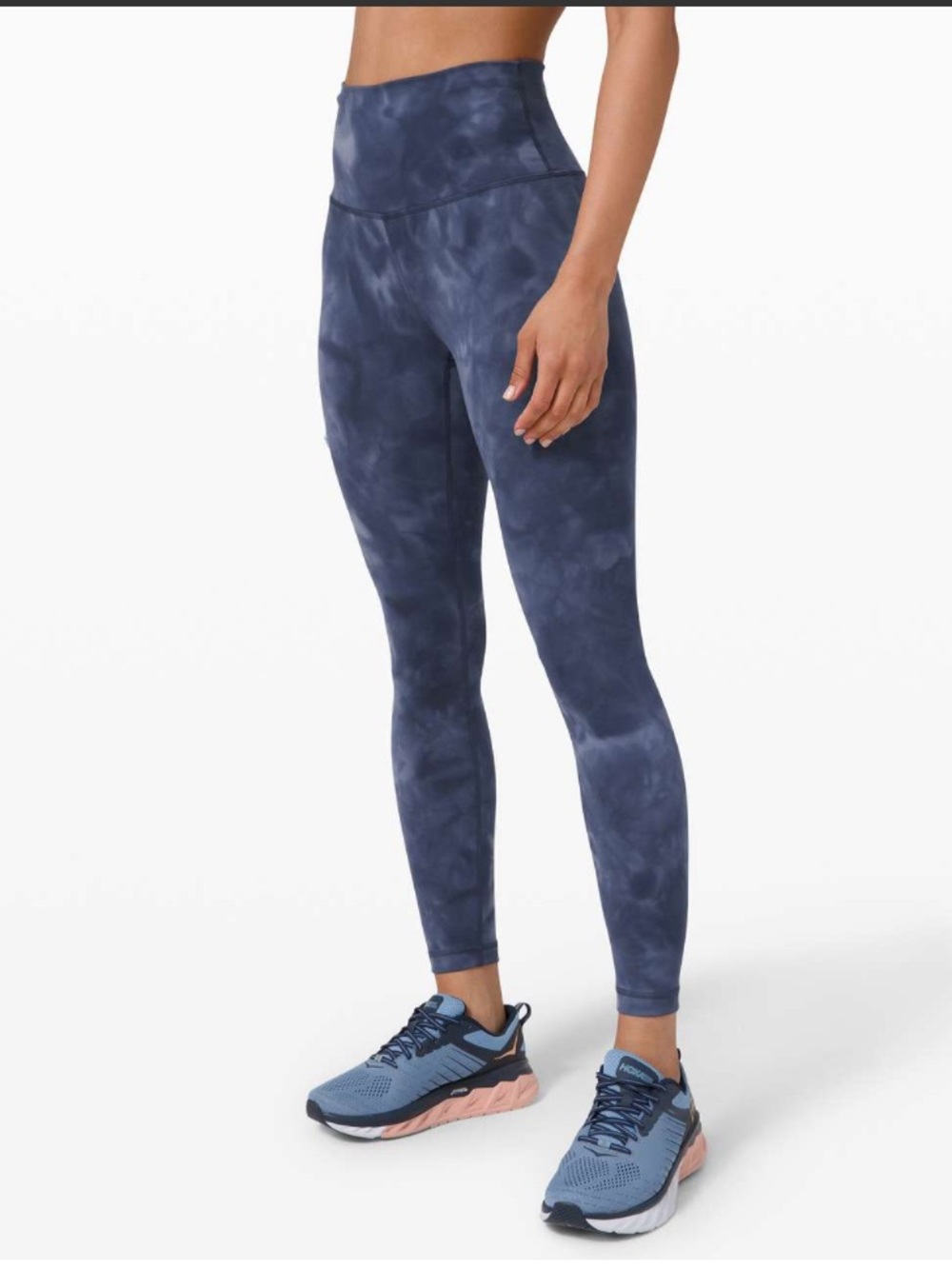 Lululemon Wunder Train High-Rise Tight in Diamond Dye Shade Naval